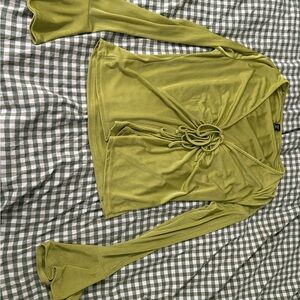 SHEIN Olive Green Curve Top